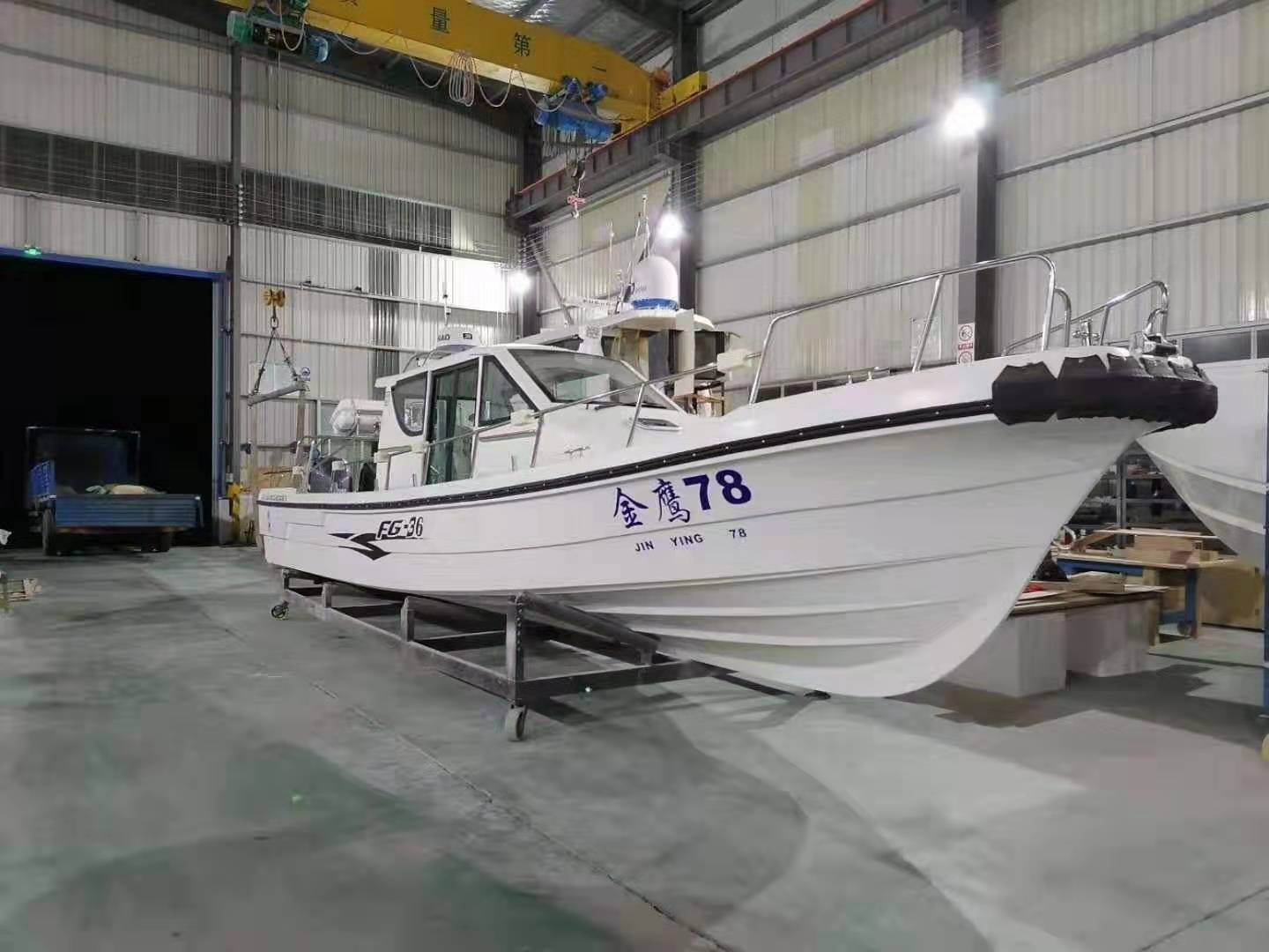 Grandsea 35ft 10.6m Fiberglass Panga Type Fishing Boat for Sale