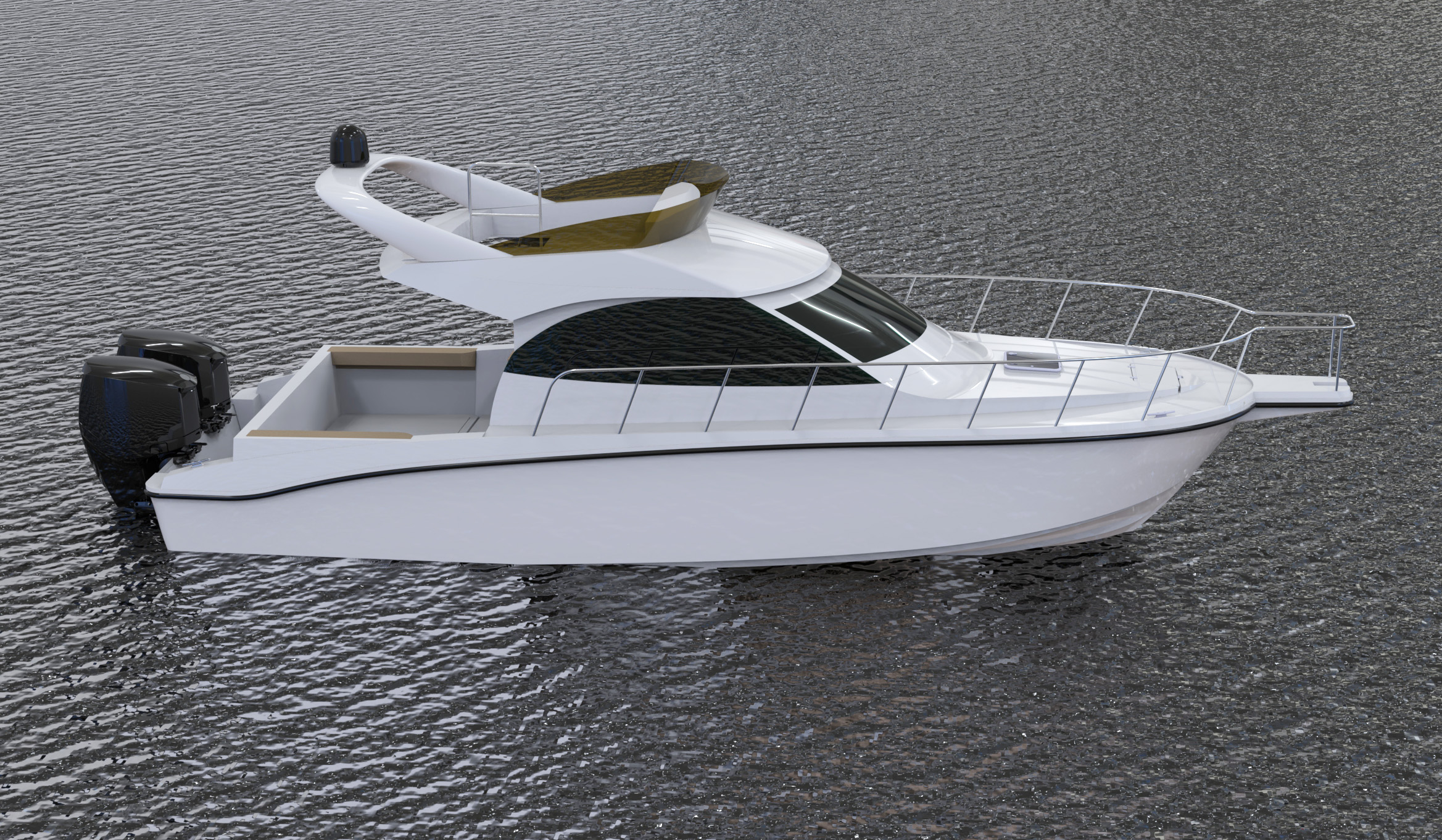 Grandsea 12m/40ft FRP fly bridge fishing boat family fishing vessel for sale 