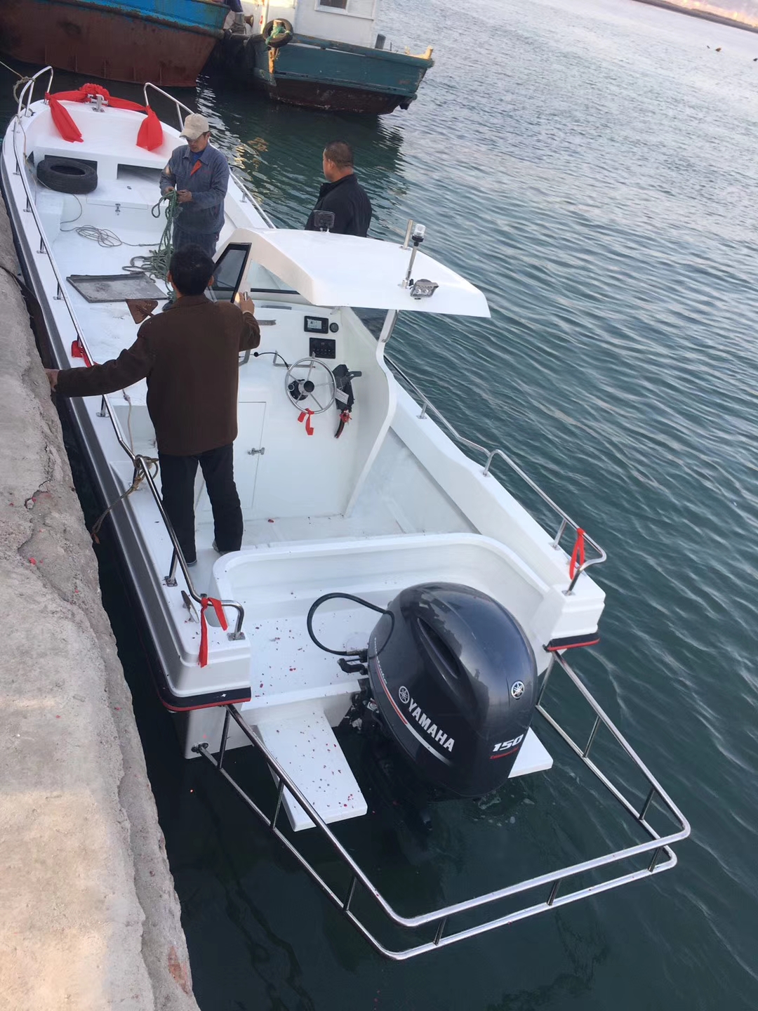 Grandsea 8m/26ft Fiberglass Speed Panga Boat for Sale Pleasure Yacht Fishing Boat